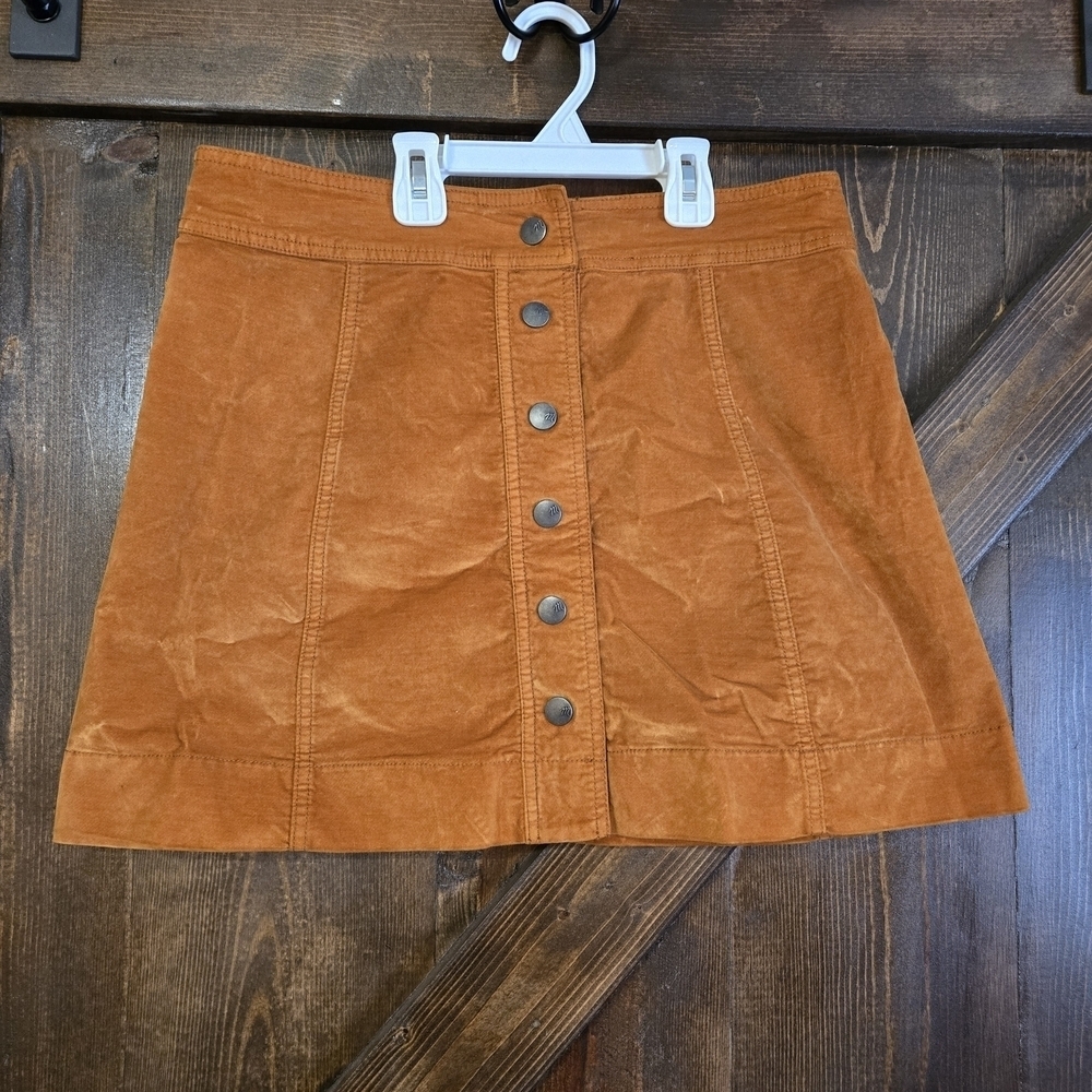Madewell Butterscotch A-line Mini Skirt - Picture 2 of 5